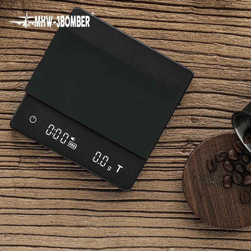 ترازو قهوه (اسکیل) مشکی بمبر مدل Cube coffee scale 2.0