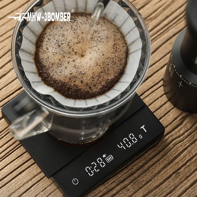 ترازو قهوه (اسکیل) مشکی بمبر مدل Cube coffee scale 2.0
